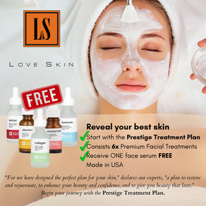 Prestige Treatment Plan - 6 Premium Exclusive Face Treatment with 1 face serum (USA) FREE!