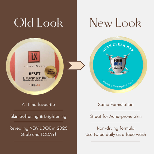 [DC001 - LSP] Acne Clear Bar - (aka RESET Luxurious Skin Bar) - Deep Pores Cleansing Skin Bar