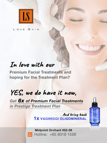 Prestige Treatment Plan - 6 Premium Exclusive Face Treatment with 1 Premium Italian Skin Care Oligomineral Skincare to banish skin problems!