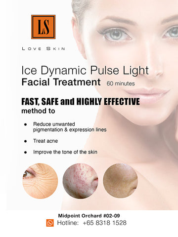 [S190004-60] Ice Dynamic Pulse Facial Light Treatment - TACKLE Acne, Pigments, Wrinkles and Uneven Skin Tone!