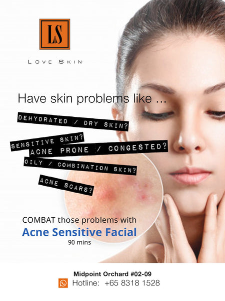 [S190010 - 90] Acne Sensitive Facial Treatment - Combat STUBBORN Acne in a Gentle Way!